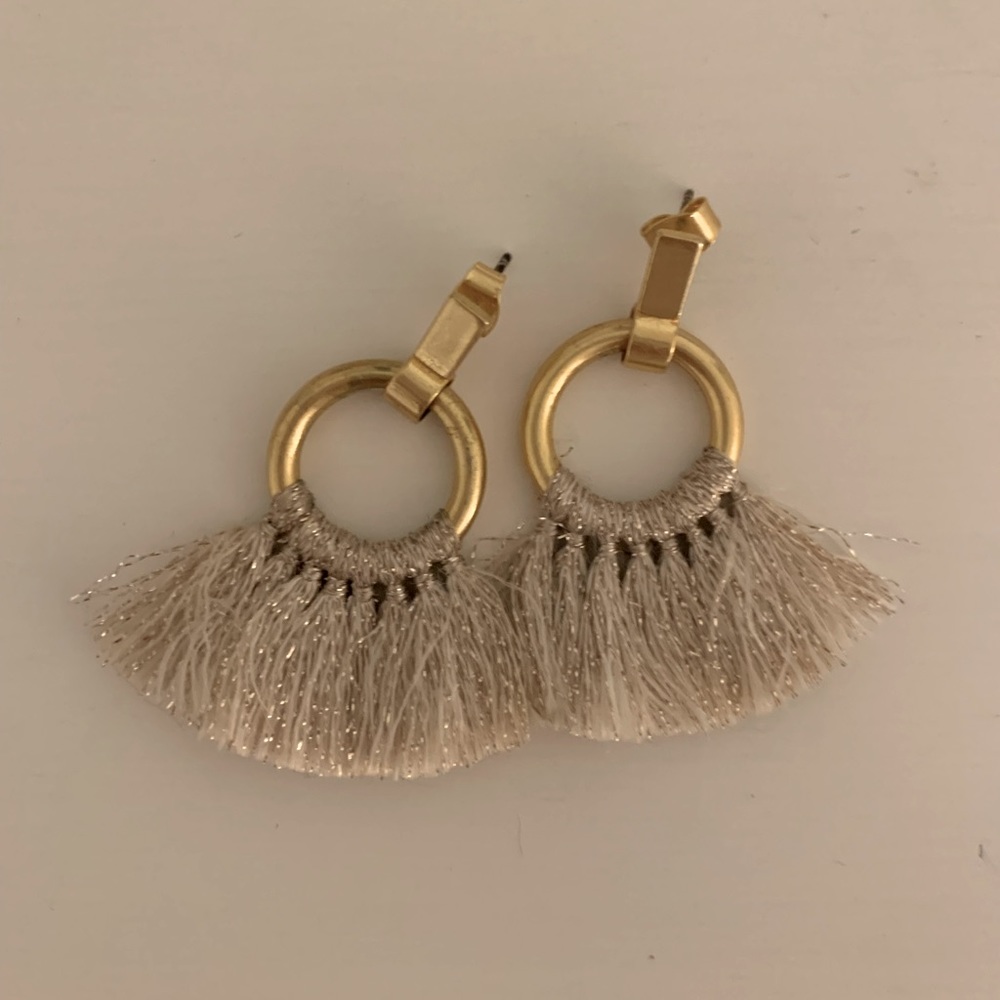 Madewell Tassel Hoop Earrings